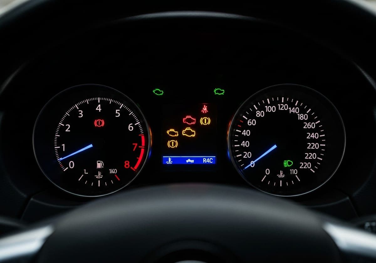 Illustration for the article: Dashboard Warning Lights Explained: The Complete Guide