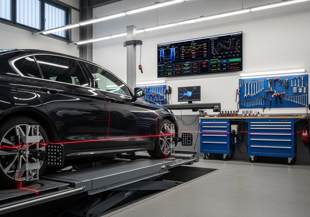 Illustration for the article: Does Wheel Alignment Really Matter? (Yes — Here's Why)