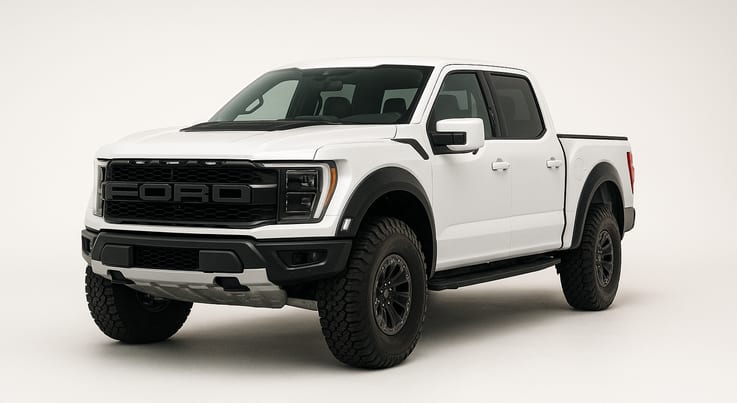 A Ford F150 Raptor, the model Henry Shatwell had serviced at Powerworks