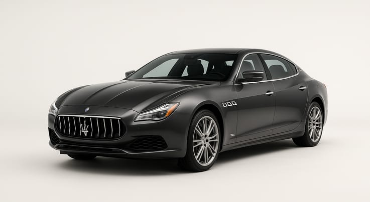 A Maserati Quattroporte, the model David K. had serviced at Powerworks